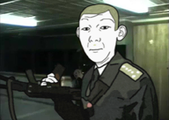 ak-47 arm artist:dap blond blur boleslavas_makutinovicius closed_mouth clothes ear epaulettes eyebrows filter gun hair hand holding_gun holding_object irl_background lithuania looking_at_you mustache necktie no_glasses no_stubble nose omon police rifle shadow soviet_army_uniform soviet_union suit suit_and_tie uniform variant:kuzjak vhs white_skin wrinkles // 599x424 // 277.6KB