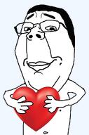 hair happy heart holding_heart holding_object love meta:requests smile subvariant:gapechud subvariant:gapechud_(wholesome) template variant:chudjak variant:gapejak white_skin wholesome // 676x1021 // 104.9KB