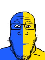 1990 90s anime blue_skin dream_bbq ena ena_bbq open_mouth soyjak subvariant:neutralplier variant:markiplier_soyjak yellow_skin // 600x800 // 87.6KB