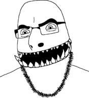 glasses meta:tagme monster soyjak stubble variant:cobson // 721x789 // 21.1KB