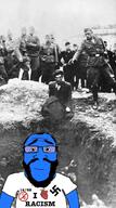 1488 calm dead death glasses i_love judaism mass_grave nazism photo photograph pistol racism schutzstaffel soyjak subvariant:science_lover variant:markiplier_soyjak // 652x1165 // 667.7KB