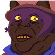 brown_skin cat_ear clothes hair hat jimbo_(namefag) jimbo_(user) jimbrap lips meta:namefags nervous niko_(oneshot) oneshot pixel_art series:jimbo_emotes sweating variant:alicia yellow_sclera yellow_teeth // 97x97 // 1.6KB