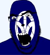 angry flag flag:fukui fukui glasses hair japan looking_to_the_left open_mouth soyjak stubble teeth thick_eyebrows todofuken transparent_background variant:cobson // 721x789 // 48.4KB