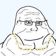 alien bald blue_eyes buff glasses mewing nose series:aryan_soyjaks smile stubble transparent_background trend:aryan variant:jabba_soyjak white_skin yellow_hair // 1000x1000 // 32.7KB