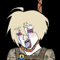 azov_battalion bloodshot_eyes blue_eyes camouflage clothes crying hair hanging merge military multicam oink open_mouth rope suicide twink twinkjak variant:wojak wojak yellow_eyebrows yellow_hair // 802x802 // 352.4KB