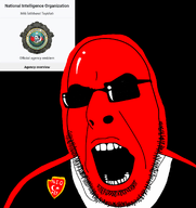 agent ataturk black_background cia_nigger glasses glowing government national_intelligence_organization open_mouth red_skin shining shiny spy sunglasses trend:glowie turkaryan turkiye tuxedo variant:cobson wikipedia wikipedia_article // 1280x1358 // 386.8KB