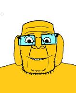 dog ear glasses janny looking_at_you smile soyjak stubble subvariant:jjj variant:ppp yellow_skin // 663x805 // 53.5KB