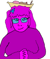 banana_split_ice_cream body female glasses hair hand sweater variant:knuckjak // 870x1023 // 28.4KB