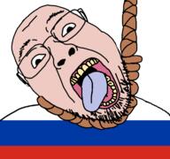 flag glasses hanging open_mouth rope russia soyjak stubble suicide tongue variant:bernd white_skin // 768x719 // 104.6KB