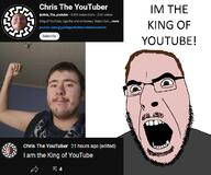 beard beige_skin brown_hair chris_the_youtuber fat green_eyes lolcow screaming sonnenrad trend:aryan variant:cobson white_skin youtube // 1200x1000 // 465.1KB