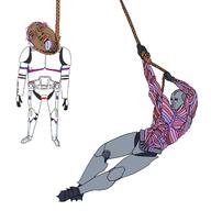armor bloodshot_eyes brown_skin clone_wars crying durge gigachad hanging neovagina rope shirtless star_wars tongue tranny variant:gapejak // 2336x2336 // 1.4MB