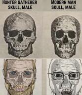 closed_mouth ear glasses hair looking_at_you nordic_chad open_mouth skull soyjak stubble subvariant:soyak_front text variant:soyak // 1000x1155 // 136.8KB