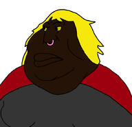 angry big_lips black_skin brown_skin double_chin fat female femjak glasses hair kate kate_hikes long_hair meximutt nose_piercing obese piercing sharty shartycuck shitskin soyjak_party subvariant:female_meximutt the_sharty variant:meximutt white_background woman yellow_hair // 888x849 // 172.1KB