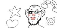animal beard cat ear glasses heart rainbow star stubble variant:unknown white_skin // 500x250 // 19.4KB
