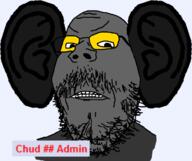 angry ear glasses grey_skin large_ear mustache soot soot_colors soyjak soyjak_party stubble text variant:gapejak // 707x594 // 115.5KB