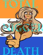 black_skin coco_(ongezellig) dutch female foot glasses hair ongezellig open_mouth orange_skin soyjak stubble tongue total_nigger_death variant:bernd yellow_sclera yellow_teeth // 743x962 // 314.8KB