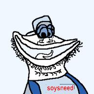 glasses lips nose open_mouth soysneed_(user) stubble tongue variant:globox_soyjak // 256x256 // 5.4KB