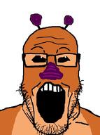 antenna bug glasses open_mouth soyjak stubble variant:markiplier_soyjak // 597x800 // 271.1KB