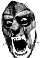 angry featured glasses helmet mf_cob mf_doom open_mouth rapper soyjak stubble variant:cobson // 841x1181 // 662.8KB