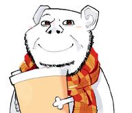 accessory art autumn drawfag drawgod drawing fall happy holding_cup holding_object imp impish microsoft_paint ms_paint mspaint render scarf smile variant:impish_soyak_ears // 813x697 // 47.8KB