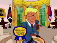 award awards badge badges donald_trump fell_for_it_again_award holding_award holding_object meta:nas pilotredsun president variant:sidjak vinluv wrong_about_everything_award // 644x480, 25.3s // 1.6MB