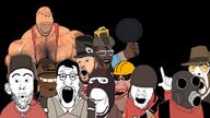 demoman_(tf2) engineer_(tf2) heavy_(tf2) medic_(tf2) pyro_(tf2) scout_(tf2) sheeeit sniper_(tf2) soldier_(tf2) spy_(tf2) subvariant:impish_amerimutt subvariant:wholesome_soyjak variant:cobson variant:feraljak variant:gapejak variant:girugamesh variant:hot_sauce variant:impish_soyak_ears variant:markiplier_soyjak variant:nojak variant:tony_soprano_soyjak // 714x400 // 215.1KB