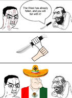 blond blue_eyes judaism mexico series:mexico_is_white sombrero subvariant:mexiaryan swastika variant:chudjak variant:meximutt // 980x1331 // 187.4KB