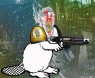 adeptus_astartes angry animal beaver blood bolter clenched_teeth ear full_body glasses gun holding_gun holding_object imperial_fists nosebleed pauldron soyjak stubble subvariant:feralbeaver subvariant:feralrage variant:feraljak warhammer yellow_teeth // 1001x823 // 1.9MB