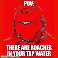 angry closed_mouth glasses impact_font red soyjak stubble text variant:gapejak // 500x500 // 277.7KB