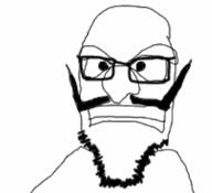 closed_mouth eyebrows glasses meta:low_resolution nose variant:waluijak waluigi // 390x355 // 50.1KB