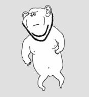animated baby brfxxccxxmnpcccclllmmnprxvclmnckssqlbb11116 closed_eyes closed_mouth dance dancing_swede ear full_body soyjak stubble text variant:impish_soyak_ears // 1052x1145 // 371.8KB