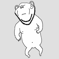 animated baby brfxxccxxmnpcccclllmmnprxvclmnckssqlbb11116 closed_eyes closed_mouth dance dancing_swede ear full_body soyjak stubble text variant:impish_soyak_ears // 1052x1145 // 371.8KB