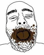 beard poop poopjak screaming splatter turd // 398x500 // 16.1KB