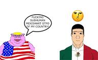 americuck aryan blond blonde_hair_ blue_eyes buff flag:mexico flag:united_states gigachad mexico muscles muscular_male mutt pink_skin subvariant:branigger united_states variant:brandon wojak // 3464x2123 // 983.8KB