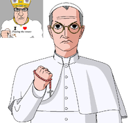 angry cassock catholic catholicism christianity cross fist grey_hair hand holding_object i_love mitre pius_xii pope pray praying punisher_facer rosary subvariant:science_lover variant:markiplier_soyjak zucchetto // 2000x1852 // 309.9KB