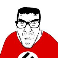 chud looking_at_you red_shirt swastika variant:chudjak variant:slitherjak // 1024x1024 // 23.2KB