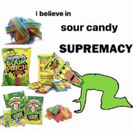 candy clothes ear flavorjak food full_body glasses green hat incomprehensible_woahjack kneel oh_my_god_she_is_so_attractive open_mouth sour sour_patch_kids soyjak stretched_mouth stubble text variant:markiplier_soyjak yellow // 828x817 // 146.2KB