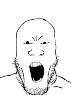angry lost_soul open_mouth soyjak stubble variant:markiplier_soyjak // 450x600 // 45.7KB