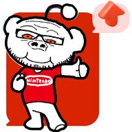 antenna arm background beard clothes glasses leg looking_at_you nintendo orange_eyes raised_eyebrow reddit smile smug stubble thumbs_up upvote variant:a24_slowburn_soyjak video_game wrinkles // 800x800 // 53.3KB