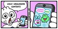 arm artist:stonetoss comic hand meta:nas new_toss open_mouth phone soyjak stonetoss stubble text tranny // 1000x500 // 99.4KB