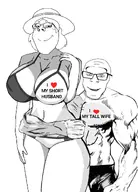 arm breasts clothes female femjak happy hat heart muscles muscular_male series:jaks_with_a_woman short smile subvariant:gapejak_female subvariant:wholesome_feraljak tall variant:feraljak variant:gapejak wholesome woman // 850x1183 // 311.2KB