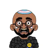 9a0c award beard bloodshot_eyes brown_skin clothes coal ear eyebrows flag:transgender_pride_flag glasses hat judaism kike kippah limeade_(user) meta:low_resolution meta:namefags meta:not_funny_didnt_laugh_ok_maybe_i_laughed_a_little_but_unban_me_limeade meta:not_oc meta:op_took_a_selfie_of_xerself mustache nose open_mouth teeth transheart variant:poopson // 255x255 // 5.3KB