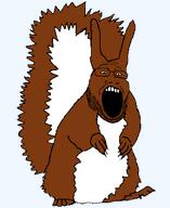 animal brown_hair open_mouth series:animaljaks squirrel squirreljak variant:markiplier_soyjak2 // 680x830 // 18.5KB