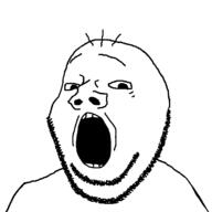 gaping_mouth open_mouth stubble subvariant:burgerboy variant:gapejak // 1125x1125 // 9.3KB