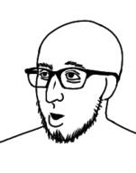 glasses open_mouth soyjak stubble variant:unknown // 200x255 // 15.0KB