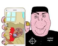 brown_skin celtic_cross clothes country dead earthquake eyebrows fingernail flag flag:turkiye holding_object open_mouth phone pink_skin suit text tongue tranny turkiye variant:alicia variant:bernd white_supremacist // 897x720 // 272.3KB