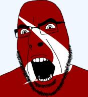 angry atika flag flag:atika glasses hair japan looking_to_the_left open_mouth soyjak stubble teeth thick_eyebrows todofuken transparent_background variant:cobson // 721x789 // 23.7KB