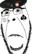 atheism bbc biting_lip blacked distorted fedora flag:palestine frown glasses palestine queen_of_spades reddit soyjak stubble subvariant:hornyson subvariant:spadeson tattoo text variant:cobson // 2500x4259 // 947.3KB