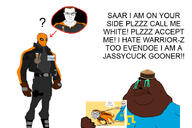 Astrofene_(namefag) Warrior-Z(user) angry arab black_skin brown_hair brown_skin caricature closed_mouth crimean_tatar crying dan dog flag:crimean_tatar flag:israel full_body glasses hair israel jason_todd looking_at_you muslims nazism red_hood robin shitskin soybooru soyteen star_of_david stubble subvariant:fun_sized_feraljak subvariant:morbidmutt subvariant:muscular_chud variant:chudjak variant:feraljak variant:meximutt white_skin yellow_hair // 900x600 // 215.5KB