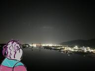 back_view charlotte_fosgate glasses irl_background looking_up purple_hair stubble variant:bernd // 2152x1614 // 4.4MB